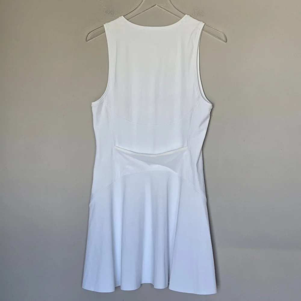 Athleta Ace Tennis Pickleball Athletic Dress White Sleeveless Size L